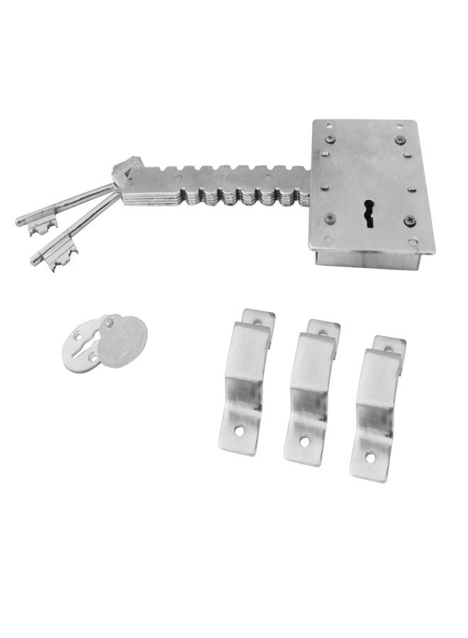 RAMSON Zapper Key Door Lock (Silver, Painted Finish) - Image 4